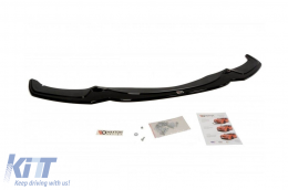 image-3-Spoiler Maxton Design version 2 adapté au pare-chocs avant M Technik sur BMW Série 5 F10, F11 après 2011, laqué noir