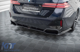 Spoiler Maxton Design version 2 adapté au pare-chocs arrière M sur BMW Série 5 G60 après 2023, laqué noir-image-6143853