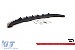 Spoiler Maxton Design version 2 adapté au pare-chocs avant de la BMW i3 2017-2022, laqué noir-image-6143923