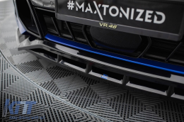 Spoiler Maxton Design version 2 adapté au pare-chocs M avant sur BMW X5 G05 Facelift après 2023, laqué noir-image-6144162