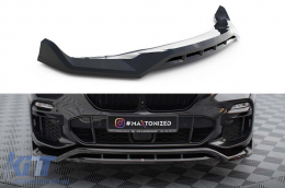 image-53-Spoiler Maxton Design versión 2 adecuado para el parachoques delantero del BMW X5 G05 con paquete M 2018-2023, lacado en negro