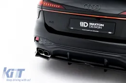 Spoiler Maxton Design versión 2 adecuado para el parachoques delantero S-line de Audi A6 S-Line C9 Avant después de 2025, lacado en negro-image-6235619