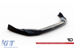 Spoiler Maxton Design versión 2 adecuado para el parachoques delantero de BMW X3 F97 después de 2021, lacado en negro-image-6236329