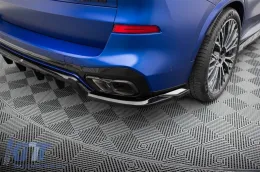 Spoiler Maxton Design versione 1 adatto per il paraurti posteriore M della BMW X5 Facelift con pacchetto M dopo il 2023, verniciato di nero-image-6144167
