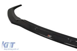 Spoiler Maxton Design versione 1 adatto per paraurti anteriore RS7 su Audi A7 C7 2014-2017, colore carbonio-image-6140436