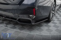 Spoiler Maxton Design versione 1 adatto per paraurti M posteriori su BMW Serie 5 G60 dopo il 2023, verniciato di nero-image-6143848