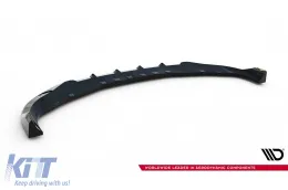 Spoiler Maxton Design versione 1 adatto per paraurti anteriore della BMW Serie 7 G70 dopo il 2022, verniciato di nero-image-6143880