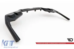 Spoiler Maxton Design versione 1 adatto per paraurti posteriore della BMW i4 G26 con pacchetto M dopo il 2021, verniciato di nero-image-6143973