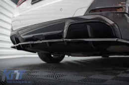 Spoiler Maxton Design versione 1 adatto per paraurti posteriore della BMW i4 G26 con pacchetto M dopo il 2021, verniciato di nero-image-6143976