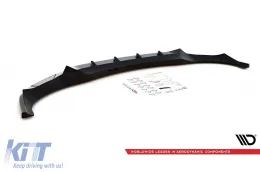 image-64-Spoiler Maxton Design versione 1 adatto per paraurti M anteriore su BMW X6 G06 dopo il 2019, verniciato di nero