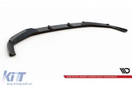 Spoiler Maxton Design versione 1 adatto per paraurti anteriore RS6, RS7 di Audi RS6, RS7 C8 2019-2023, laccato nero-image-6235795