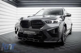 Spoiler Maxton Design versione 1 adatto per paraurti anteriore di BMW X5 M F95 dopo il 2023, laccato nero-image-6236377