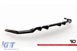 Spoiler Maxton Design versione 2 adatto per paraurti posteriore di Audi SQ8, Q8 S-Line dopo il 2023, verniciato di nero-image-6140325