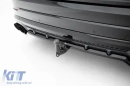 Spoiler Maxton Design versione 2 adatto per paraurti posteriore di Audi SQ8, Q8 S-Line dopo il 2023, verniciato di nero-image-6140330