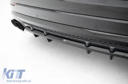 Spoiler Maxton Design versione 2 adatto per paraurti posteriore di Audi SQ8, Q8 S-Line dopo il 2023, verniciato di nero-image-6140332