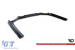 Spoiler Maxton Design versione 2 adatto per paraurti M posteriore su BMW Serie 5 G60 dopo il 2023, verniciato di nero-image-6143851