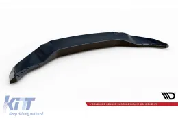 Spoiler Maxton Design versione 2 adatto per paraurti M anteriore su BMW X5 G05 Facelift dopo il 2023, verniciato di nero-image-6144153