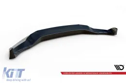Spoiler Maxton Design versione 2 adatto per paraurti M anteriore su BMW X5 G05 Facelift dopo il 2023, verniciato di nero-image-6144159