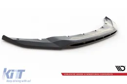 Spoiler Maxton Design versione 2 adatto per paraurti anteriore della BMW X5 F15 con pacchetto M 2013-2018, verniciato di nero-image-6144214