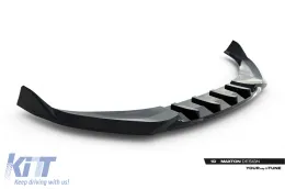 Spoiler Maxton Design versione 2 adatto per paraurti anteriore S-line di Audi A6 S-Line C9 Avant dopo il 2025, laccato nero-image-6235604