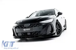 Spoiler Maxton Design versione 2 adatto per paraurti anteriore S-line di Audi A6 S-Line C9 Avant dopo il 2025, laccato nero-image-6235607
