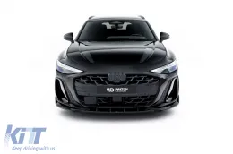 Spoiler Maxton Design versione 2 adatto per paraurti anteriore S-line di Audi A6 S-Line C9 Avant dopo il 2025, laccato nero-image-6235610