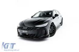 Spoiler Maxton Design versione 2 adatto per paraurti anteriore S-line di Audi A6 S-Line C9 Avant dopo il 2025, laccato nero-image-6235611