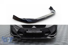 image-4-Spoiler Maxton Design versione 2 adatto per paraurti anteriore di BMW X3 F97 dopo il 2021, laccato nero