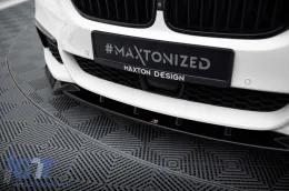Spoiler Maxton Design versione 4 adatto per paraurti M anteriore della BMW Serie 5 G30 berlina, G31 touring 2017-2020, verniciato di nero-image-6143815