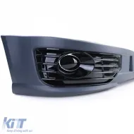 Spoiler parachoques Sportline + rejilla de luz antiniebla brillante adecuada para VW T5.2 09-15-image-6209608