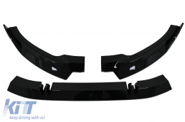 Spoiler paraurti aggiuntivo per Audi A5 F5 Facelift S-Line 20+ Nero lucido-image-6092303