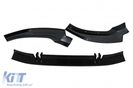 Spoiler paraurti aggiuntivo per Audi A5 F5 Facelift S-Line 20+ Nero lucido-image-6092304