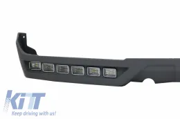 Spoiler paraurti anteriore LED DRL Estensione per Mercedes G W463 G63 G65 13-17-image-5994783