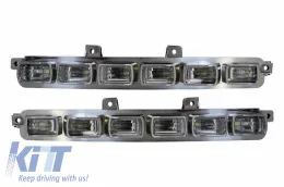 Spoiler paraurti anteriore LED DRL Estensione per Mercedes G W463 G63 G65 13-17-image-5995835