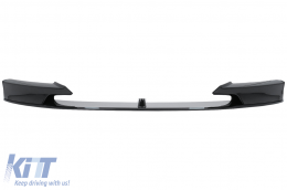 Spoiler paraurti anteriore per BMW 3 F30 Berlina F31 Touring 2011+ M Look Nero lucido-image-6025524
