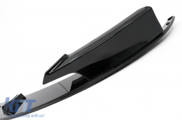 Spoiler paraurti anteriore per BMW 3 F30 Berlina F31 Touring 2011+ M Look Nero lucido-image-6025526
