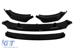 Spoiler paraurti anteriore per BMW X4 G02 X4M 2018+ Nero lucido-image-6083709