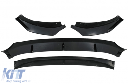 Spoiler paraurti anteriore per BMW X4 G02 X4M 2018+ Nero lucido-image-6083710