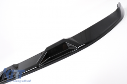 Spoiler Paraurti Labbro per VW Tiguan II Mk2 R/R Line Facelift 2020-2024 Nero-image-6113812