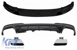 image-4-Spoiler pare-chocs pour BMW 5er F10 F11 11-17 Diffuseur embouts M-Performance