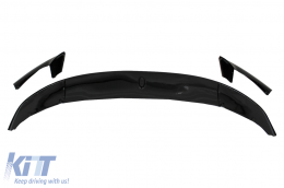 Spoiler pare-chocs pour BMW 5er F10 F11 Berline Touring 11-17 M-Performance Noir--image-6016113