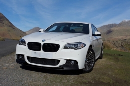 Spoiler pare-chocs pour BMW 5er F10 F11 Berline Touring 11-17 M-Performance Noir--image-6016157