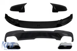 image-17-Spoiler per BMW 5 F10 F11 15-17 M-Performance Look specchio copre Diffusore Punte Scarico