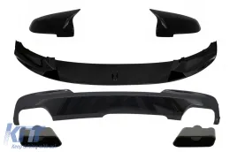 image-18-Spoiler per BMW 5 F10 F11 15-17 M-Performance Look specchio copre Diffusore Punte Scarico