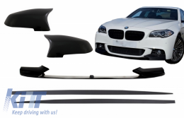 image-70-Spoiler per BMW F10 F11 15-17 MPerform Look Coperture Specchi Minigonne Laterali