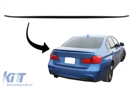 image-18-Spoiler pokrywy bagażnika Dla BMW serii 3 F30 2010 + M3 Design Matowa czerń