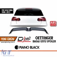 image-77-Spoiler posteriore Golf 6 Oettinger Style Nero Lucido ABS / 2008-2013