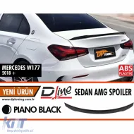 image-32-Spoiler posteriore W177 Sedan A35 A Design Style Nero Pianoforte ABS / 2018 Dopo