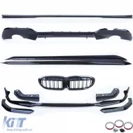 Spoiler rejilla difusor kit de carrocería de rendimiento faldones laterales para BMW Serie 3 G20 2019-2022-image-6198283