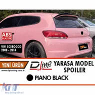 image-67-Spoiler Scirocco Batman Style Nero Lucido ABS / 2008-2014
